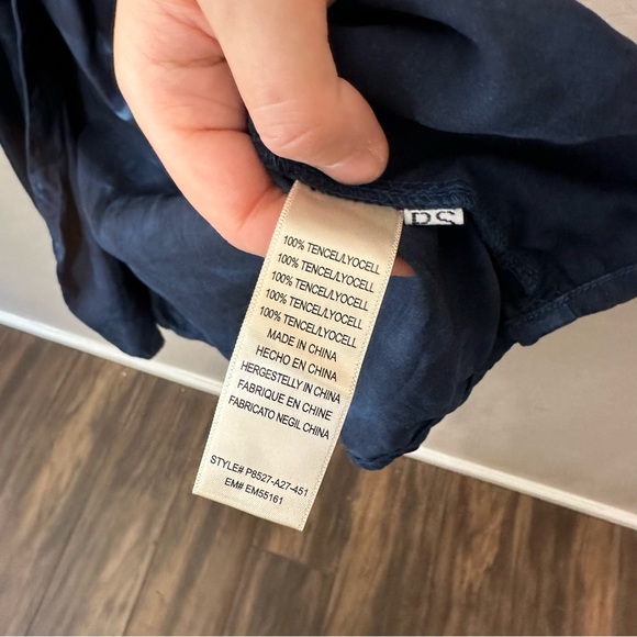 Maxi Shirtdress Tie dye button down V neck tie waist dress Anthropologie - Picture 8 of 16